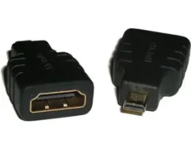 LogiLink AH0010 HDMI Micro - HDMI černá / Adaptér / Micro HDMI (M) na HDMI (F) (AH0010)
