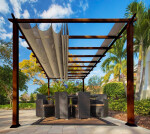 Paragon Outdoor Florenz hliníková pergola 350x505x236 cm tmavě hnědá