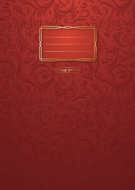 Sešit Premium červené ornamenty A5 - Sešity