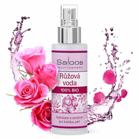 Květinová pleťová voda RŮŽE Bio 50ml Saloos