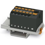 Phoenix Contact 3273102 blok rozvaděče 28.6 mm pružinová svorka černá 8 ks