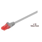 MicroConnect V-UTP601VP RJ45 síťové kabely, propojovací kabely 1 m šedá 10 ks