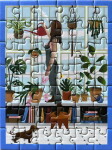 ViSSEVASSE Mini Puzzle Plant Lover 42 dílků, modrá barva, papír