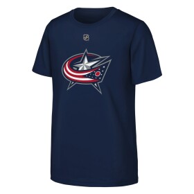 Outerstuff Dětské tričko Adam Fantilli #19 Columbus Blue Jackets NHL Flat Name & Number Short Sleeve Cotton Velikost: Dětské XL (170 – 176)