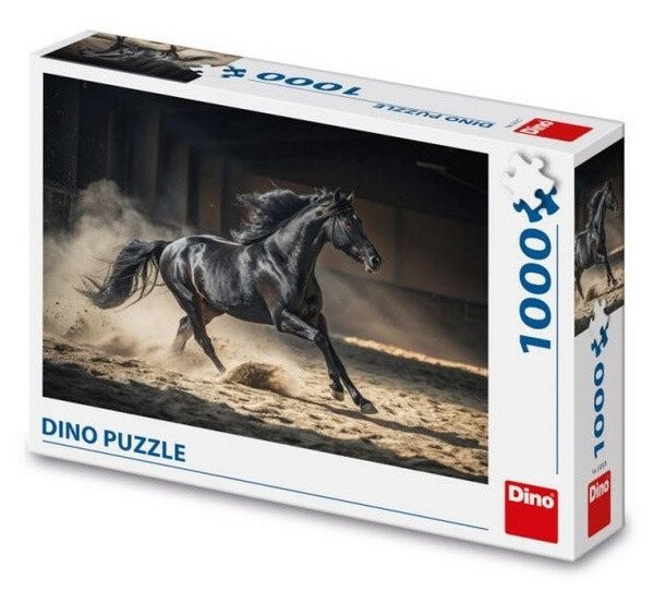 Puzzle Černý kůň 1000 dílků
