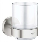 GROHE - Essentials Sklenička s držákem, supersteel 40447DC1