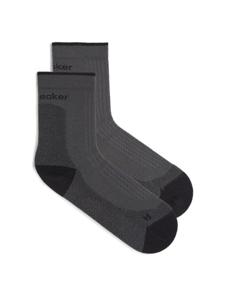 Dámské merino turistické ponožky ICEBREAKER Wmns Hike+ Ultralight Quarter, Obsidian/Black velikost: 35-37 (S)