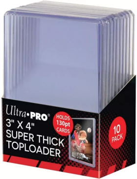 Ultra PRO Plastový Obal Na Hokejové Karty UP Toploader Super Thick 130 pt 10 ks