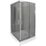Sprchový kout čtvercový KN/TX5B 80/100 GY SB Glass protect