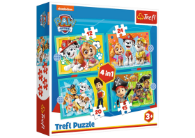 Mamido Puzzle Tlapková patrola Veselá parta 4v1 Trefl