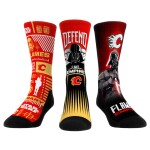 Pánské ponožky Calgary Flames NHL Red Star Wars Three-Pack Crew Socks Set Velikost: L/XL