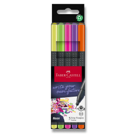 Faber - Castel Sada popisovačů Grip 0,4 - neon 5 ks