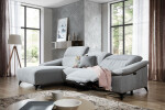 Sedací souprava Gappa 1 Relax Provedení: Pravá varianta, Nožičky: Chrom, látka: Aragon 70