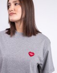 Tričko Carhartt WIP W' S/S Heart Patch T-Shirt Grey Heather/Red