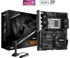 ASRock TRX50 WS / TR5 / 4x DDR5 / 5x PCIex16 / 10GLAN / Wi-Fi / BT / eATX (90-MXBN40-A0UAYZ)