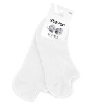 Pánské ponožky 157 Supima white - Steven bílá 35/37
