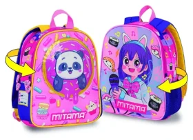 Mitama Spinny panda dance / Předškolní batoh / oboustranný / 8,2 l (64707)