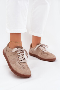 Dámské Kožené Tenisky Barefoot Zazoo N1277S2 Béžové 41