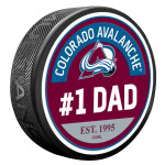 Mustang Puk Colorado Avalanche NHL #1 Dad Textured Puck