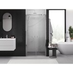MEXEN - Exo sprchové dveře křídlové 90, transparent, chrom 814-090-000-01-00