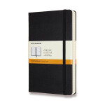 Zápisník Moleskine Expanded - tvrdé desky, L, linkovaný - černý