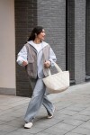 Nákupní taška přes rameno Reisenthel Shopper M Puffer stone