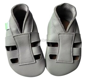Dětské celoroční boty Hopi Hop sandálky světle šedé Velikost: M