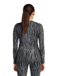 ICEBREAKER Wmns 260 Vertex LS Crewe Delta AOP, Black/Snow/J velikost: M