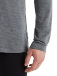 Pánské merino tričko s dlouhým rukávem ICEBREAKER Mens 260 Tech LS Half Zip, Gritstone Heather velikost: XL