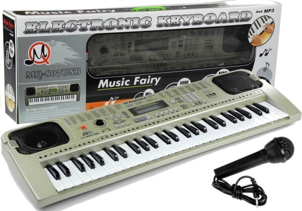 Mamido Dětský keyboard s příslušenstvím - mikrofon, USB