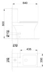 INVENA - LIVION WC kombi, VORTEX, zadní odpad, slim sedátko softclose CE-82-K01-J