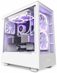 NZXT H5 Elite edition bílá / E-ATX / 1x USB 3.2 + 1x USB-C 3.2 / 3.5mm Jack / 3 x 120 mm (2xRGB) (CC-H51EW-01)