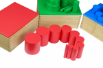 Moyo Montessori Moyo Montessori Barevné válečky bez úchytů z bukového dřeva