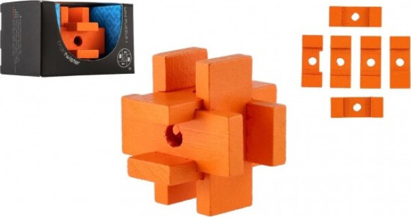 Hlavolam most dřevěný 8 x 5x5 cm