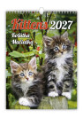 Nástěnný kalendář 2027 Helma Koťátka