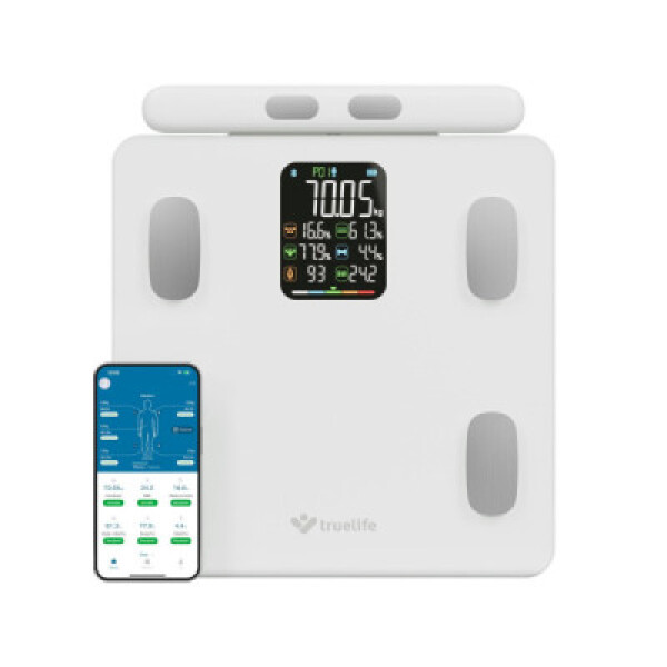 TrueLife FitScale W8 BT White - osobní diagnostická bluetooth váha