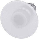 Siemens 3SU10511CD600AA0 3SU1051-1CD60-0AA0 hřibové tlačítko kovový přední prstenec, Vysoký lesk tlačítko stříbrná, bílá 1 ks