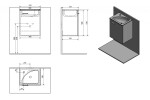 AQUALINE - ZOJA umyvadlová skříňka 40x50x32cm, 1 dvířka, bílá 51048A