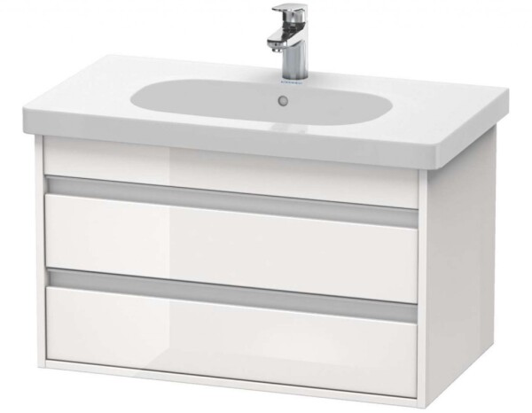 DURAVIT - Ketho Umyvadlová skříňka 48x80x46 cm, 2 zásuvky, lesklá bílá KT664702222
