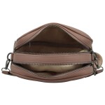 Stylová dámská koženková crossbody kabelka MaxFly Tarja, starorůžová