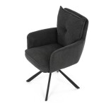 Jídelní židle, šedá, manšestrová látka, HC-X1128 GREY2