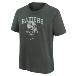 Nike Dětské tričko Las Vegas Raiders NFL Helmet Essential T-Shirt Anthracite (YOUTH)