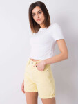 Dámské riflové kraťasy 7706 - RUE PARIS 42/XL Žlutá