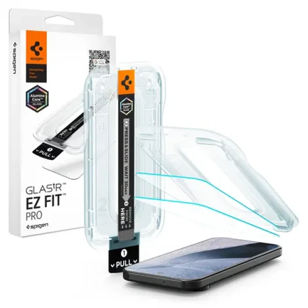 Spigen Glass tR EZ Fit Pro / Ochranné sklo / Google Pixel 11/11 Pro / 2ks / AluminaCore (AGL11480)