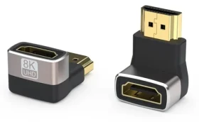 PremiumCord Adaptér HDMI A F/M / Redukce / zahnutá 90° / 8K/60Hz / 4K/120Hz (kphdma-39)