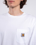 Tričko Carhartt WIP L/S Pocket T-Shirt White