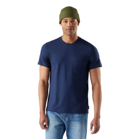 Pánské merino tričko s krátkým rukávem SMARTWOOL Men's Perfect Crew Short Sleeve Tee, Deep Navy velikost: S