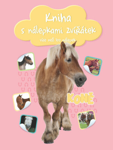 Kniha nálepkami zvířátek Koně