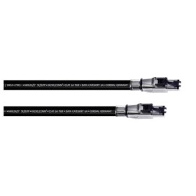 Cordial 15609 RJ45 síťové kabely, propojovací kabely CAT 6A SF/UTP 1.50 m černá krytí PUR 1 ks