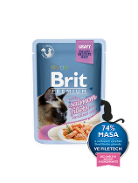 Brit Premium Cat D Fillets in Gravy for Sterilised 85g + Množstevní sleva